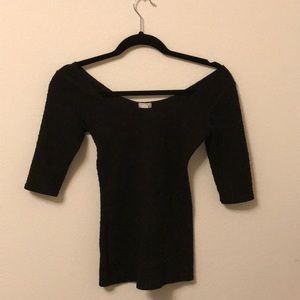 Textured black shirt
